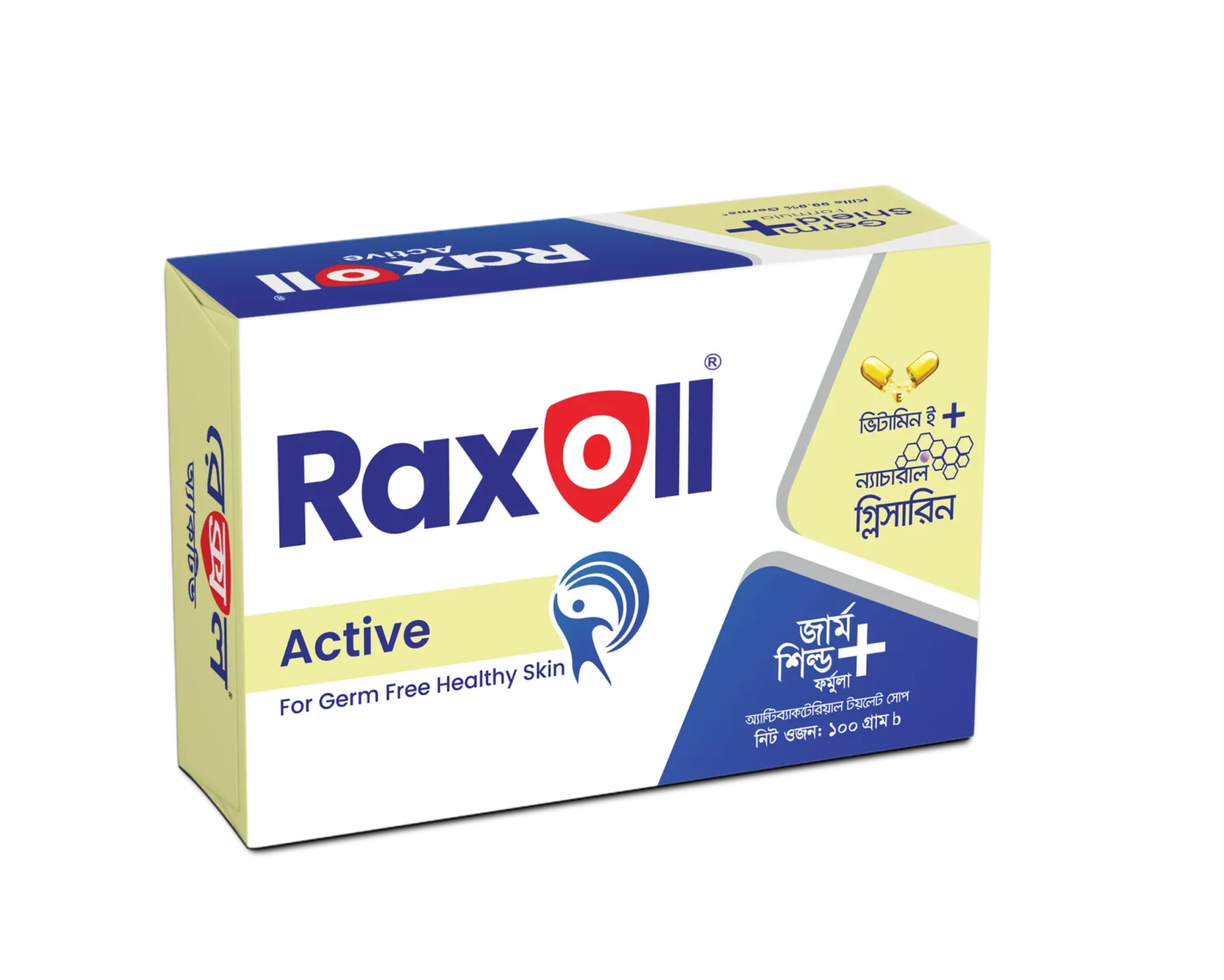 Raxoll Active Antibacterial Soap | Germ Shield Plus Formula with Glycerin & Vitamin E