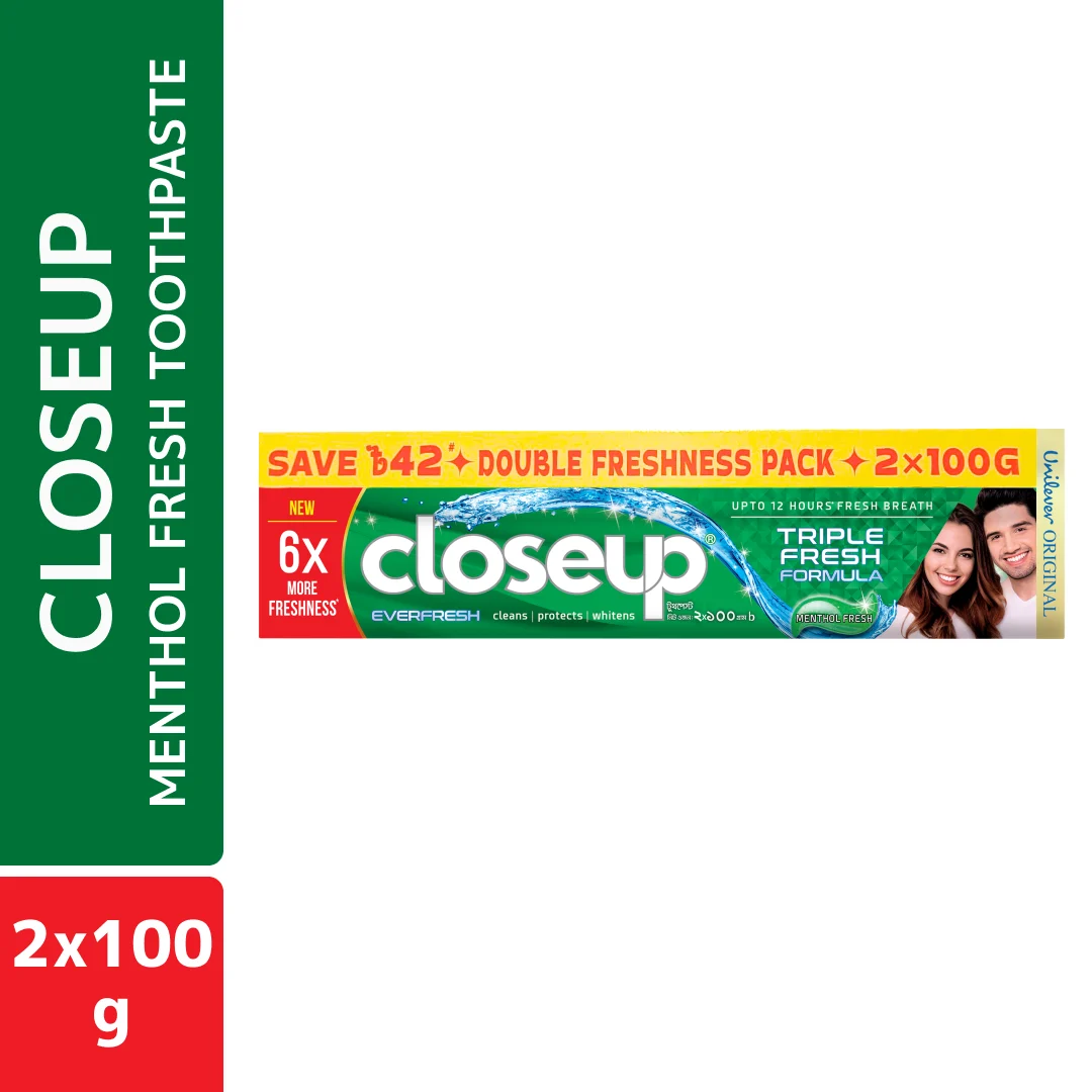 Closeup Menthol Fresh Toothpaste Twin Pack 2×100g