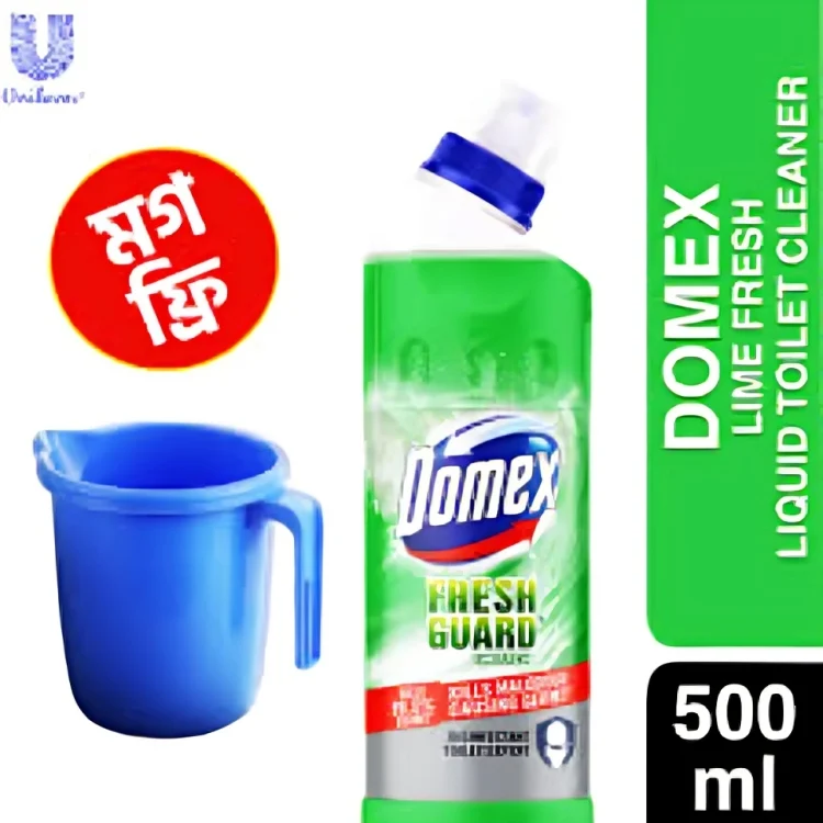 Domex Lime Fresh Toilet Cleaner 500ml + Free Mug