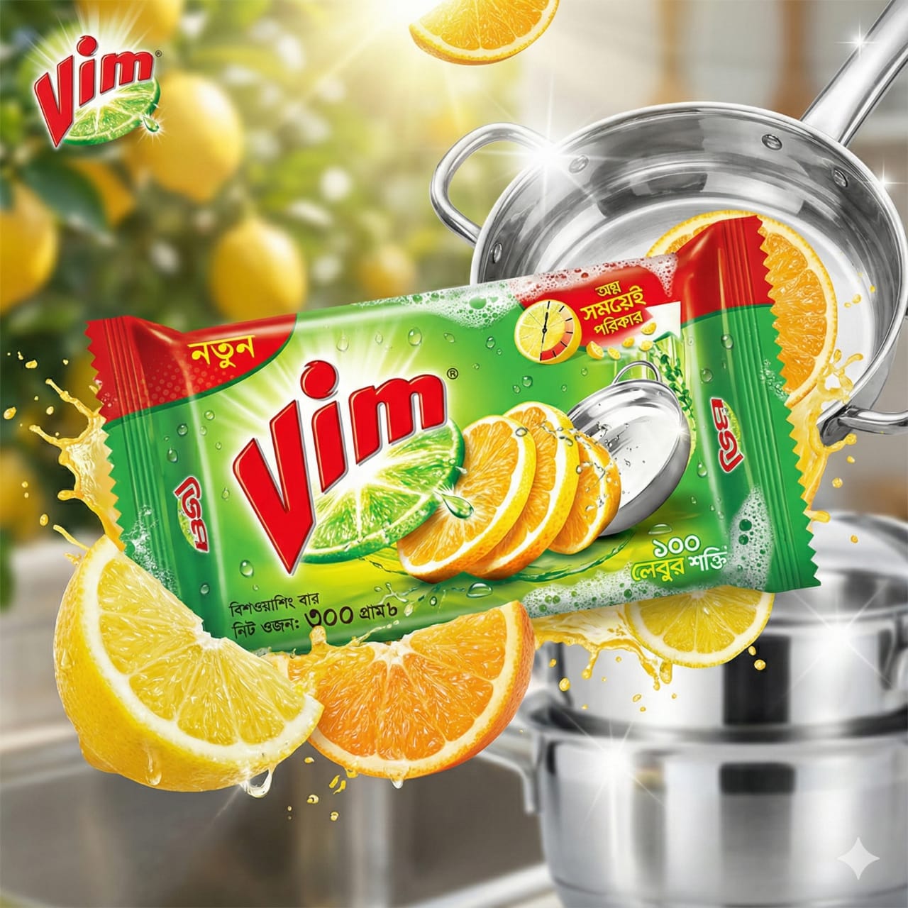 Vim Dishwashing Bar 300gm