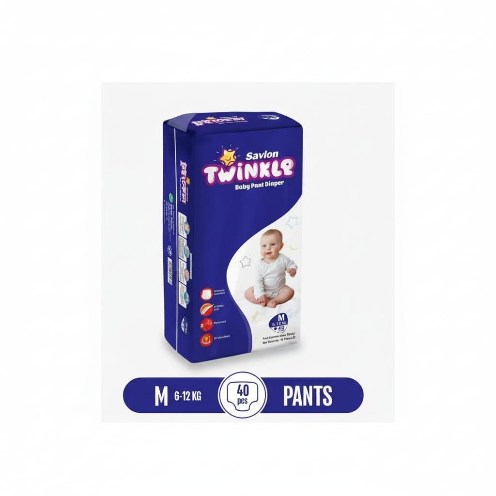 Savlon Twinkle Baby Pant Diaper M(40 pcs)